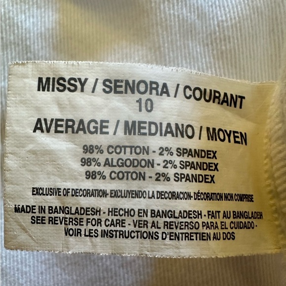 Gloria Vanderbilt White Straight Leg Jeans - Picture 11 of 11